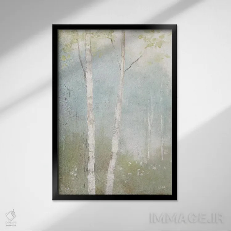 تابلو مدرن شور بهاری اول اثر جولیا پورینتون - نمای قابدار مشکی