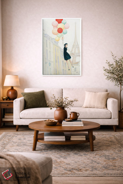 تابلو دکوراتیو بالا در پاریس ۲ اثر جولیا پورینتون - D3W