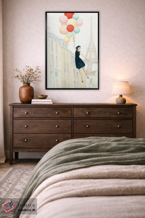 تابلو دکوراتیو بالا در پاریس ۲ اثر جولیا پورینتون - D4B
