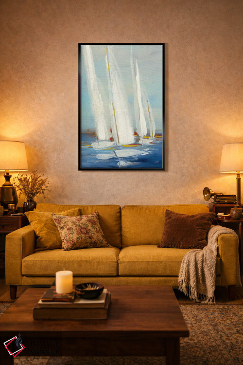 تابلو دکوراتیو مسابقه قایقرانی تابستانی دوم اثر جولیا پورینتون - D4B