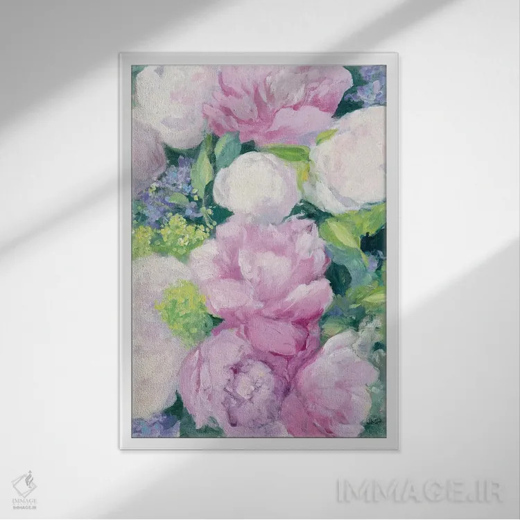 تابلو دکوراتیو لذت تابستانی اول اثر جولیا پورینتون - نمای قابدار سفید