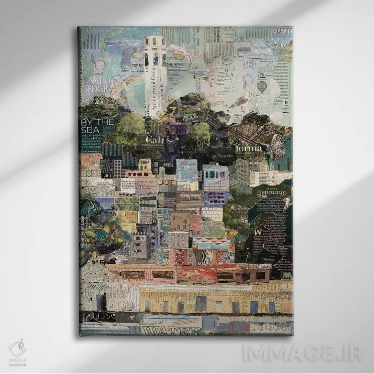 تابلو دکوراتیو بالاترین نقطه جهان اثر جیمی پاولیچ-واکر - نمای روبهرو روی دیوار