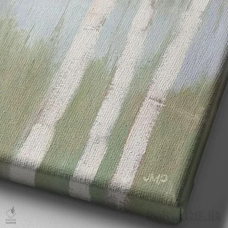 تابلو مدرن شور بهاری دوم اثر جولیا پورینتون - نمای نزدیک بافت بوم