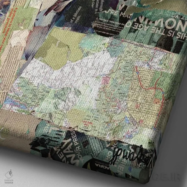 تابلو دکوراتیو پات برای بردی اثر جیمی پاولیچ-واکر - نمای نزدیک بافت بوم