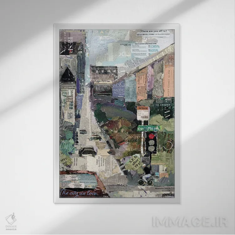 تابلو دکوراتیو کجا می روی؟ اثر جیمی پاولیچ-واکر - نمای قابدار سفید