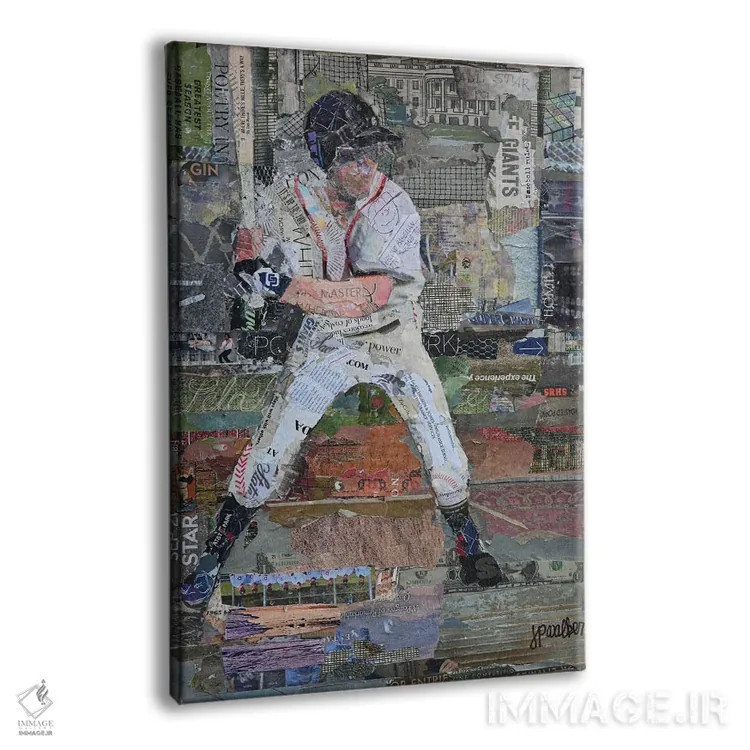 تابلو دکوراتیو قوانین بیسبال اثر جیمی پاولیچ-واکر - نمای پرسپکتیو محصول