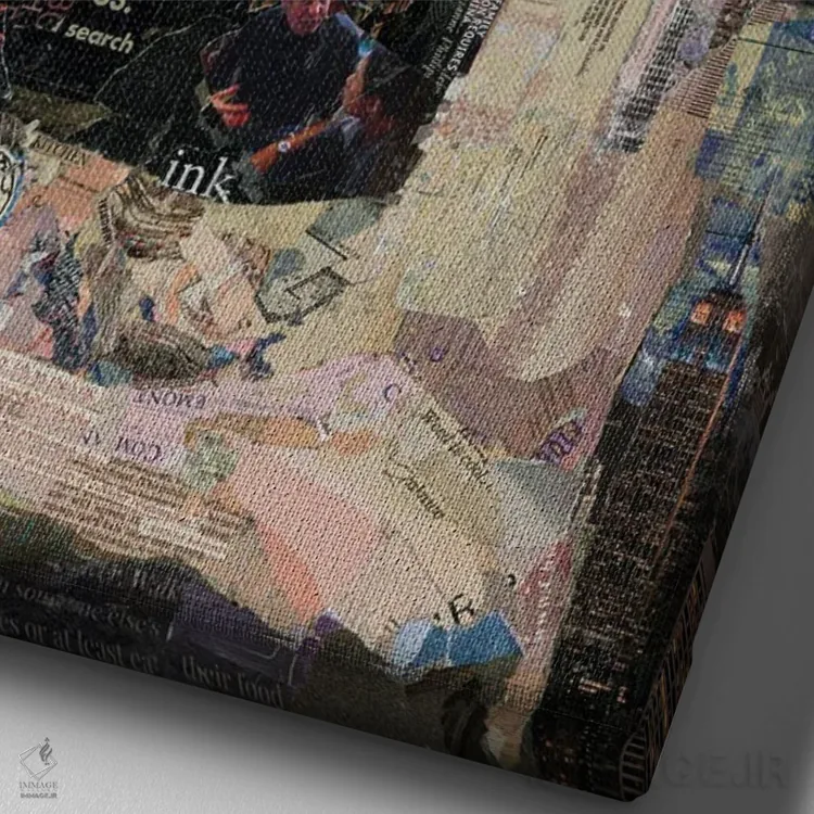 تابلو دکوراتیو تونی اثر جیمی پاولیچ-واکر - نمای نزدیک بافت بوم