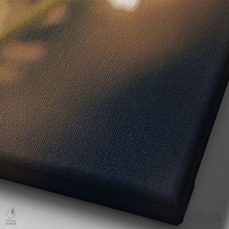 تابلو دکوراتیو نمای نزدیک گل بابونه اثر جفرسون کاستلاری - نمای نزدیک بافت بوم