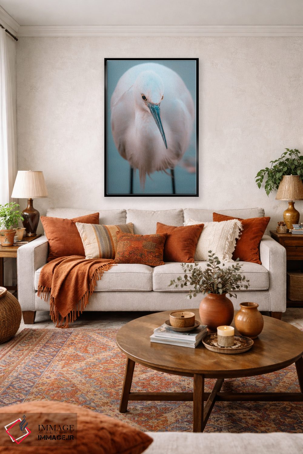 تابلو دکوراتیو پرتره یک اگرت اثر جفرسون کاستلاری - D5B