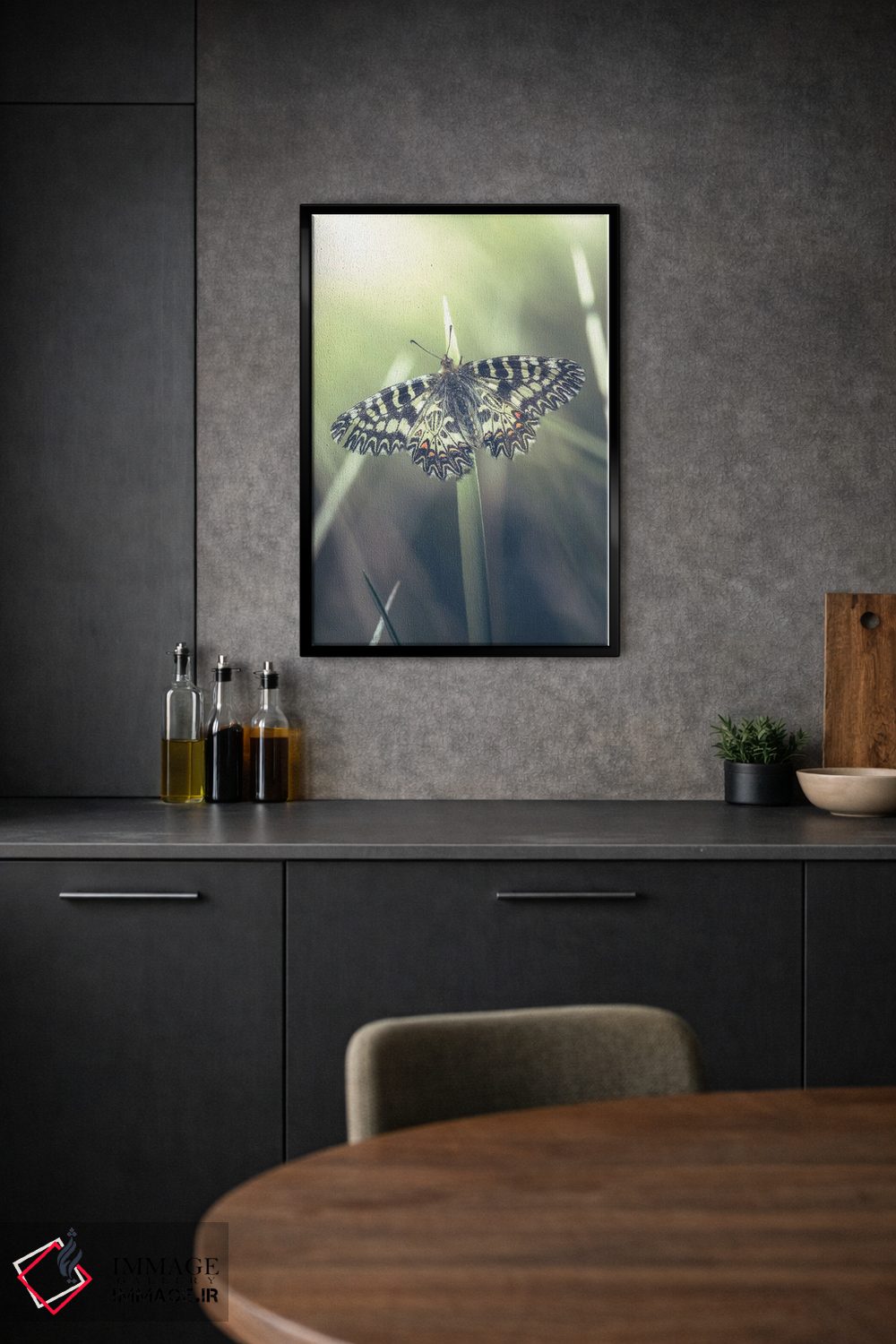 تابلو دکوراتیو پروانه کمیاب اثر جفرسون کاستلاری - D1B