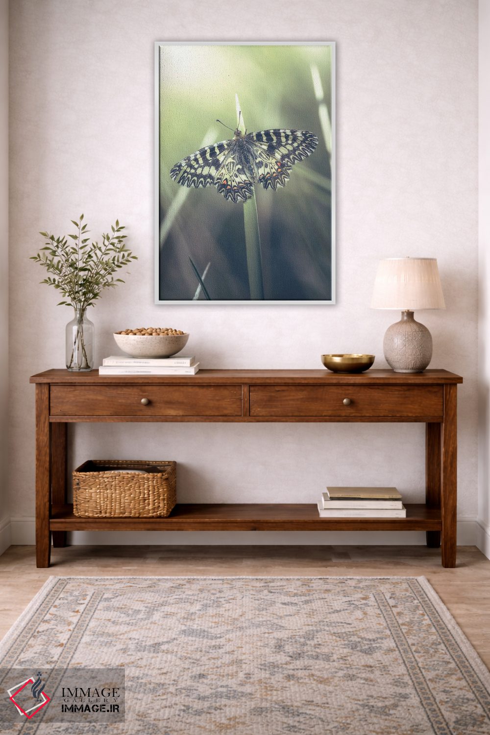 تابلو دکوراتیو پروانه کمیاب اثر جفرسون کاستلاری - D3W