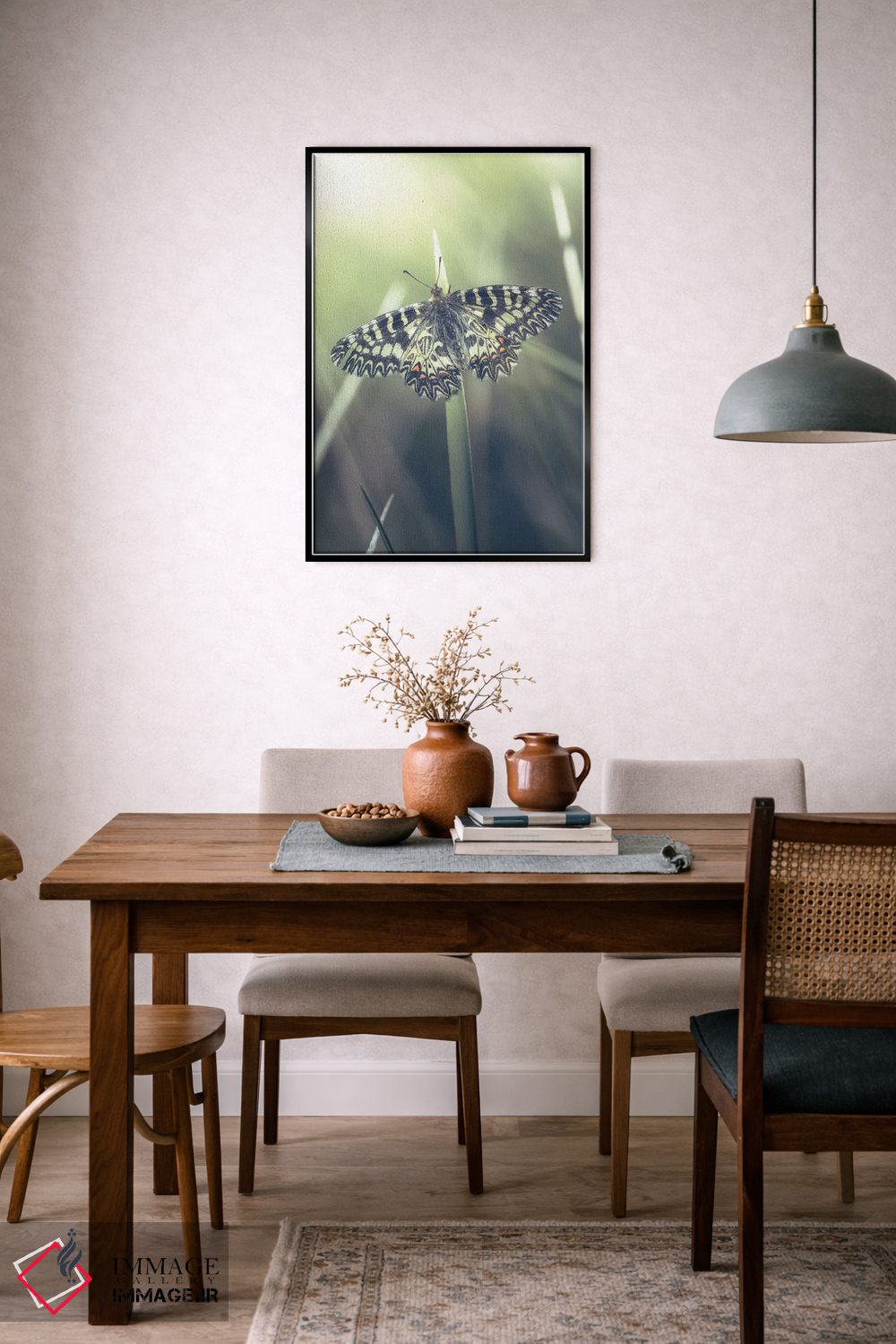 تابلو دکوراتیو پروانه کمیاب اثر جفرسون کاستلاری - D6B