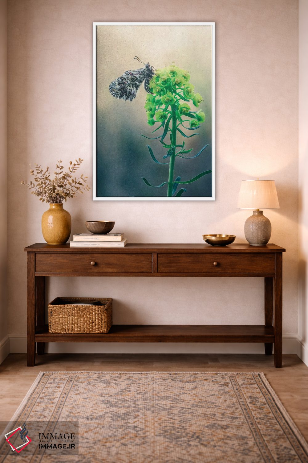 تابلو دکوراتیو زرینتیا کاساندرا روی گل اثر جفرسون کاستلاری - D2W