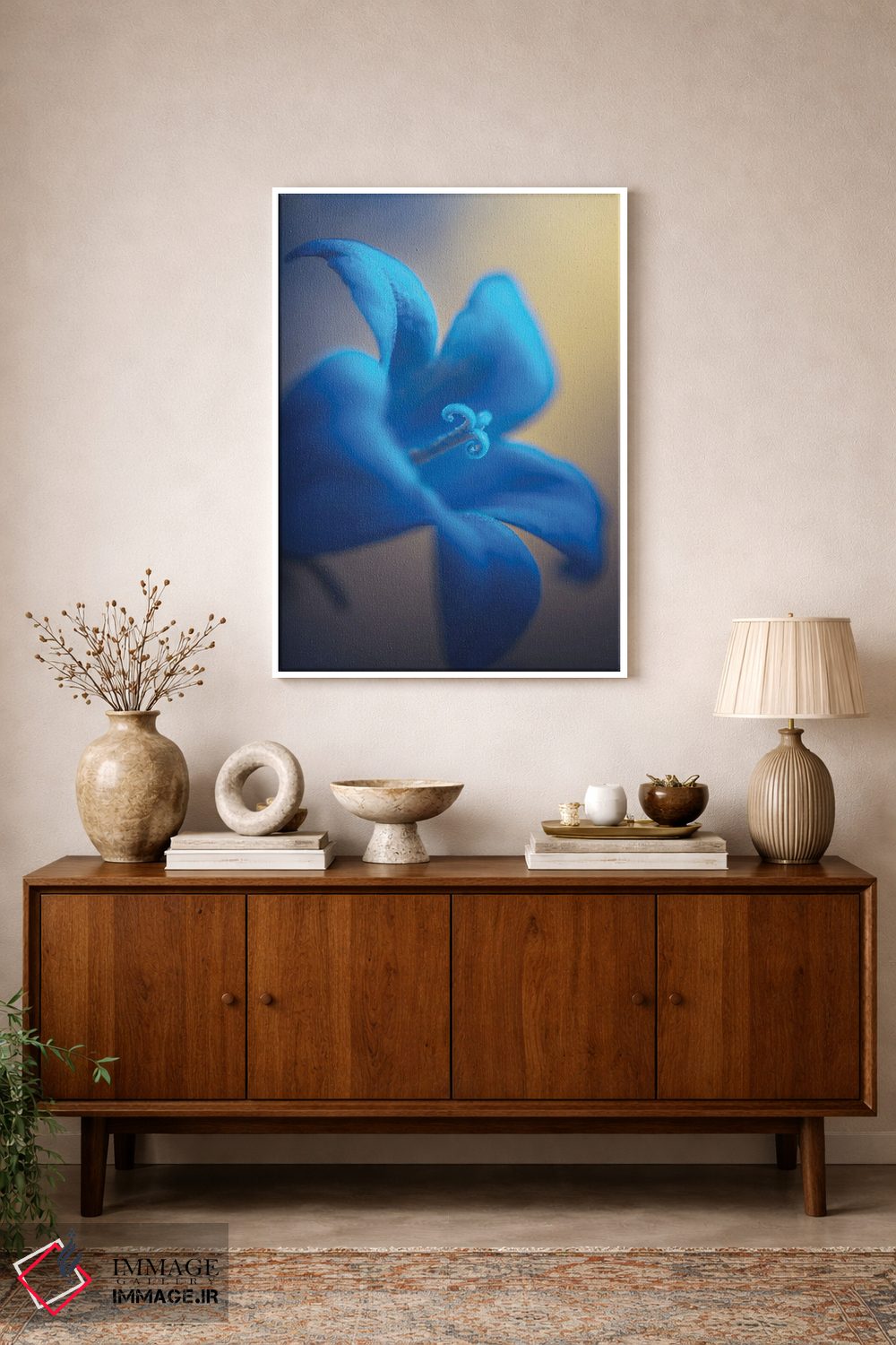 تابلو دکوراتیو گل ناقوسک اثر جفرسون کاستلاری - D1W