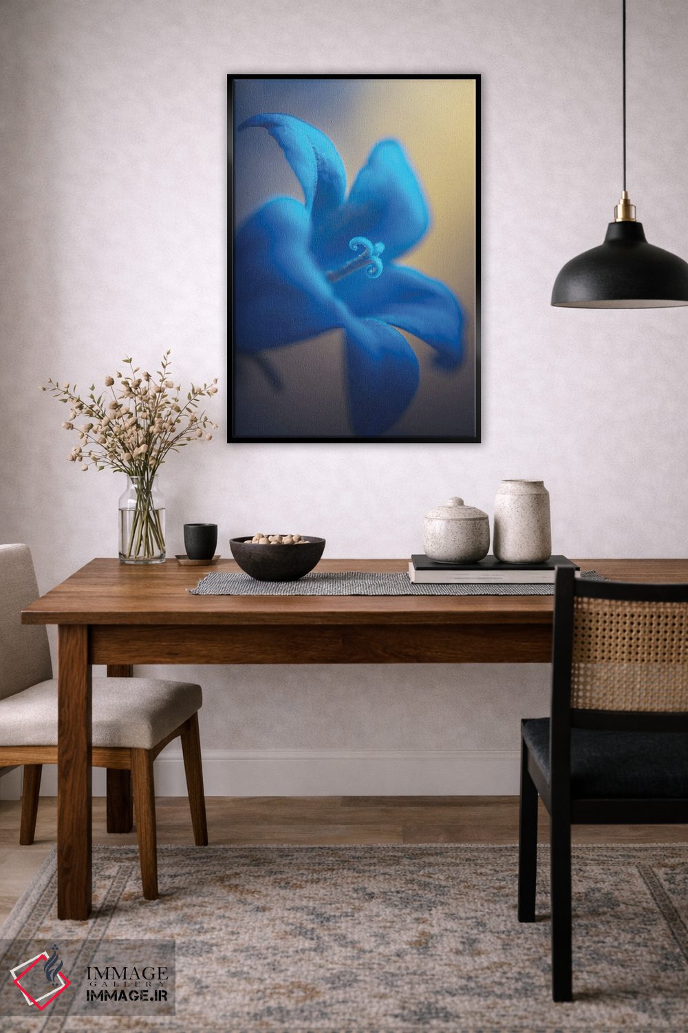 تابلو دکوراتیو گل ناقوسک اثر جفرسون کاستلاری - D5B