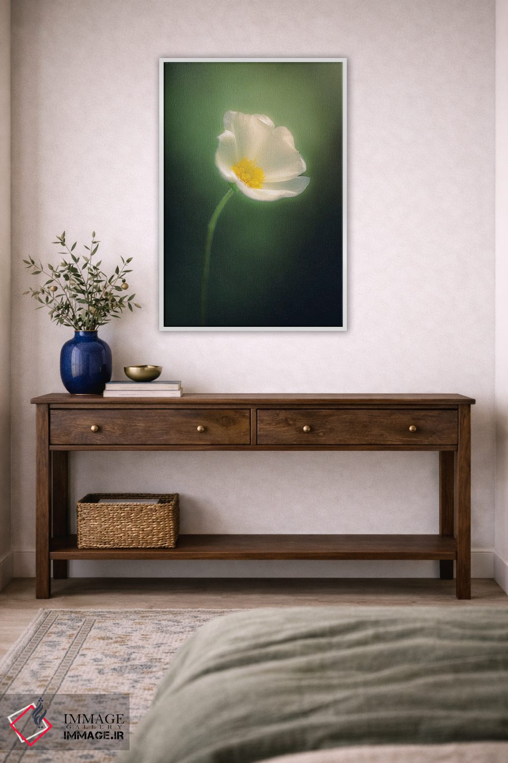 تابلو دکوراتیو گل وحشی در فضایی رویایی اثر جفرسون کاستلاری - D3W