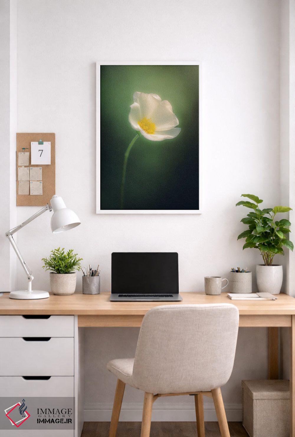 تابلو دکوراتیو گل وحشی در فضایی رویایی اثر جفرسون کاستلاری - D4W