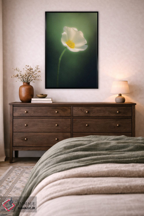 تابلو دکوراتیو گل وحشی در فضایی رویایی اثر جفرسون کاستلاری - D5B