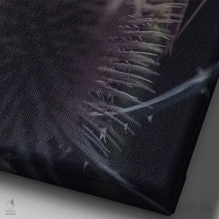 تابلو دکوراتیو آخوندک روی خارخشک خاردار اثر جفرسون کاستلاری - نمای نزدیک بافت بوم