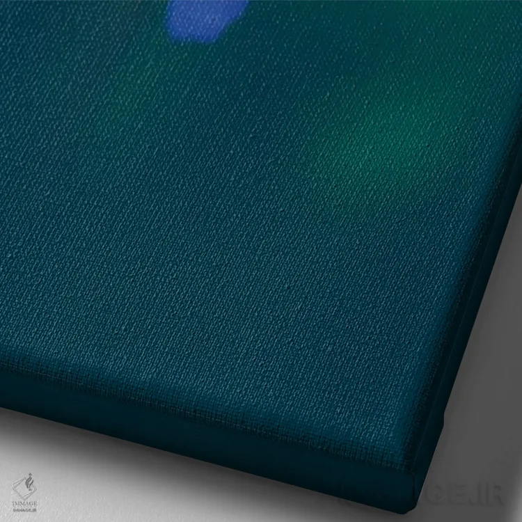 تابلو دکوراتیو شقایق آپنینی اثر جفرسون کاستلاری - نمای نزدیک بافت بوم