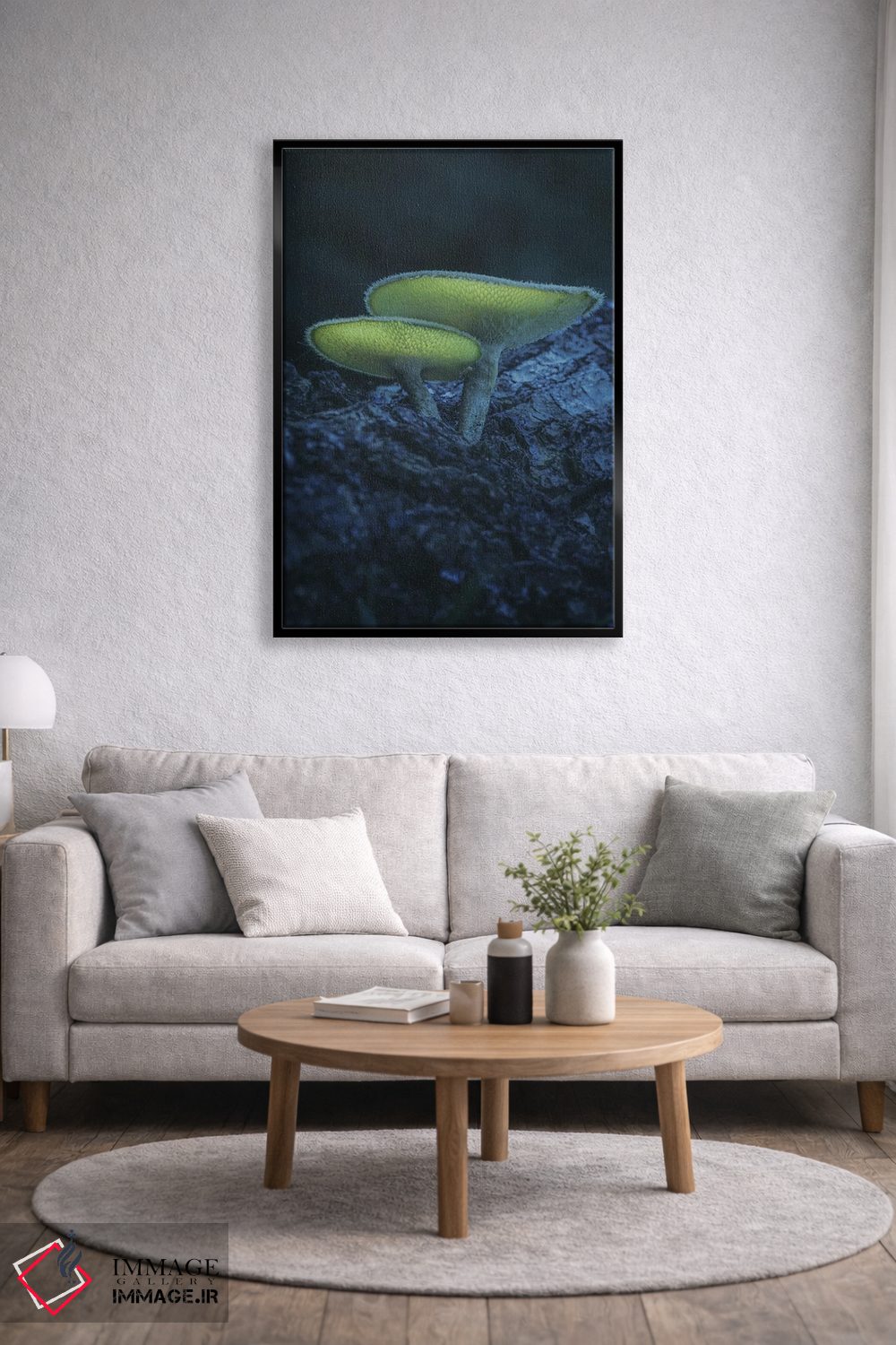 تابلو دکوراتیو یک جفت قارچ اثر جفرسون کاستلاری - D4B