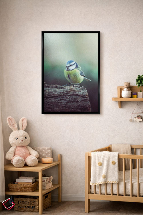 تابلو دکوراتیو دم آبی سرد در شاخه اثر جفرسون کاستلاری - D5B