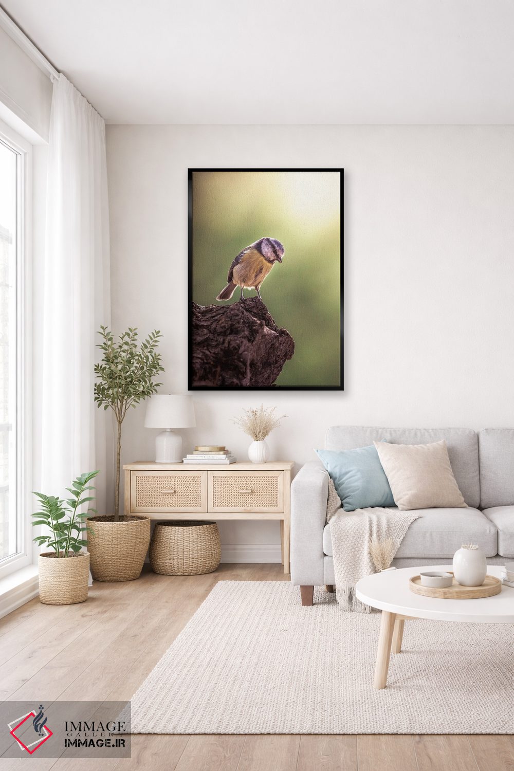 تابلو دکوراتیو دم آبی رو به پایین نگاه می کند اثر جفرسون کاستلاری - D4B