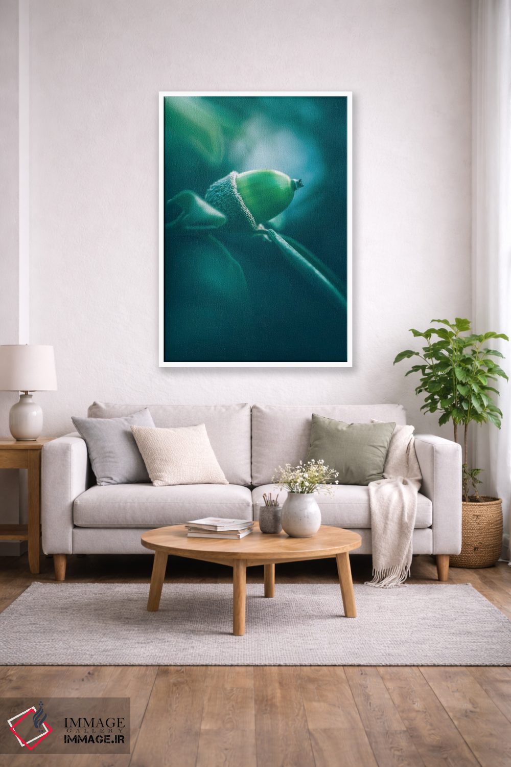 تابلو دکوراتیو میوه بلوط هولم اثر جفرسون کاستلاری - D1W