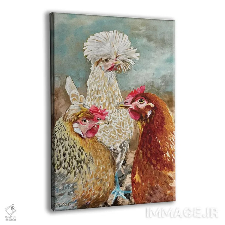 تابلو دکوراتیو دختران طلایی اثر جنیفر رداستریک - نمای پرسپکتیو محصول