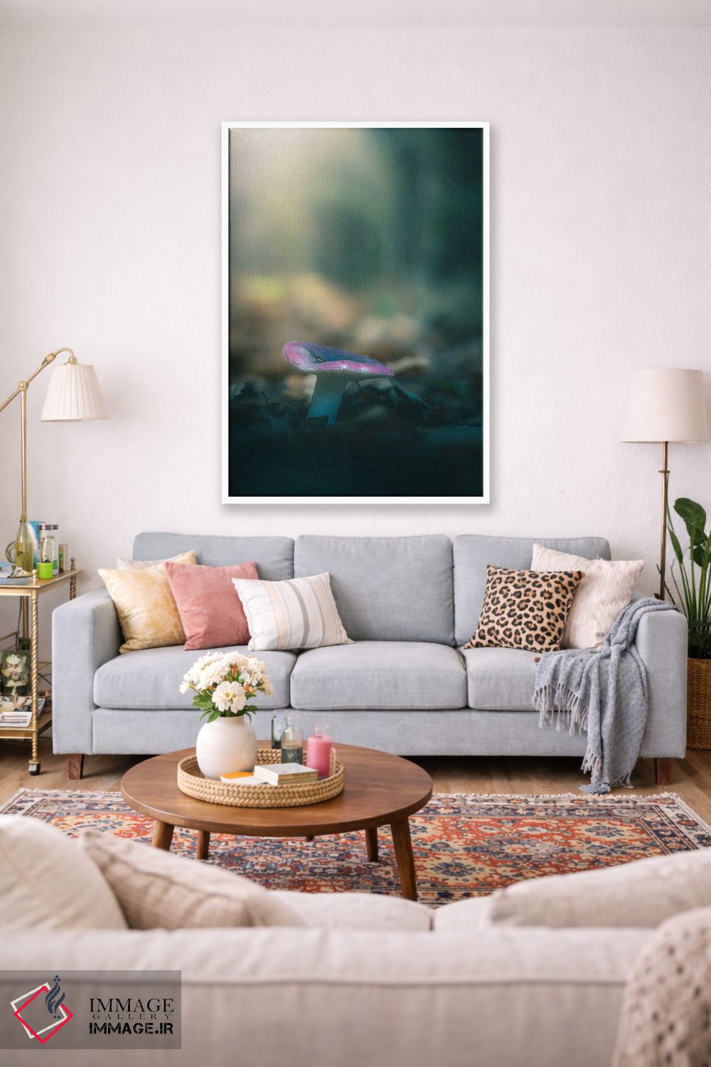 تابلو دکوراتیو قارچ کوچک روسولا اثر جفرسون کاستلاری - D1W