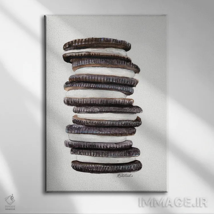 تابلو دکوراتیو توده ای از شگفتی اثر جنیفر رداستریک - نمای روبهرو روی دیوار