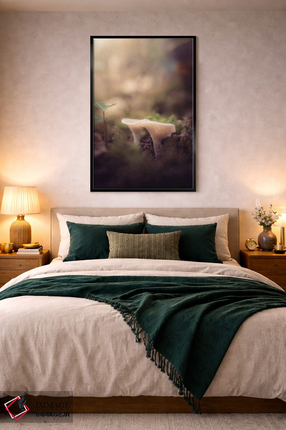 تابلو دکوراتیو قارچ های کوچک در زیرجنگل اثر جفرسون کاستلاری - D3B