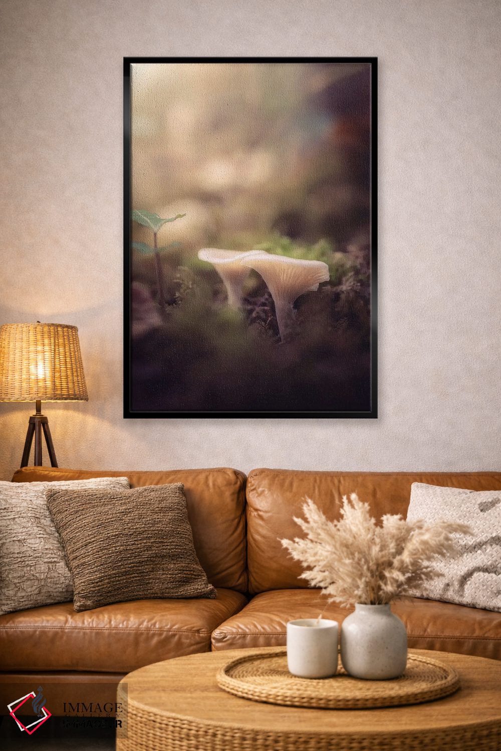 تابلو دکوراتیو قارچ های کوچک در زیرجنگل اثر جفرسون کاستلاری - D4B