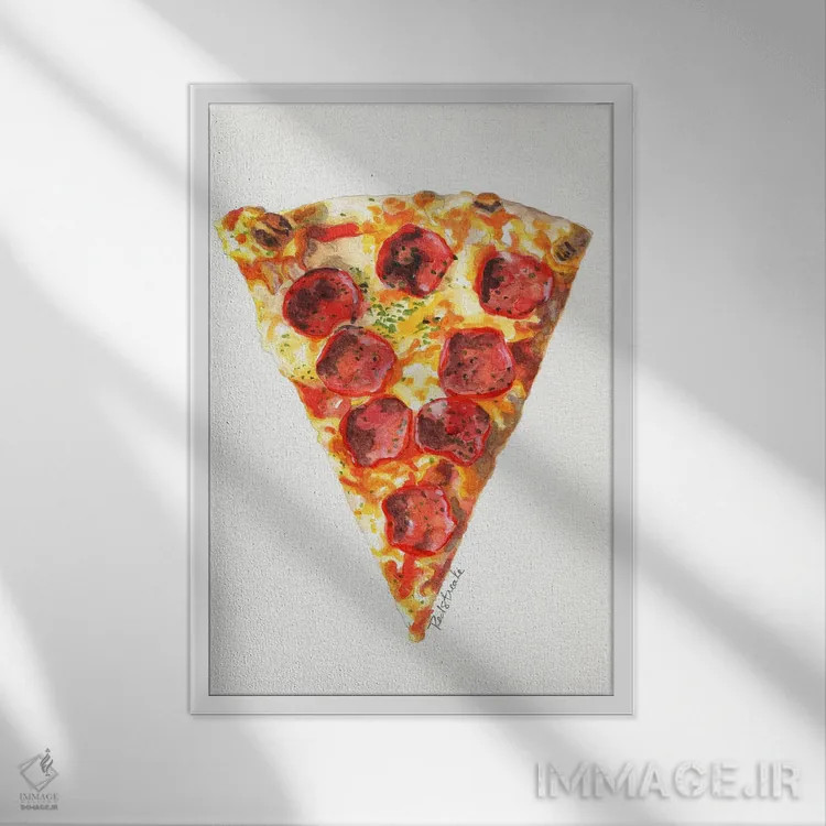 تابلو دکوراتیو باید یک برش بردارم اثر جنیفر رداستریک - نمای قابدار سفید