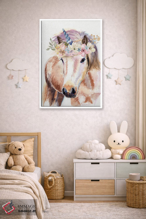 تابلو دکوراتیو تک شاخ با گل ها اثر جنیفر رداستریک - D4W