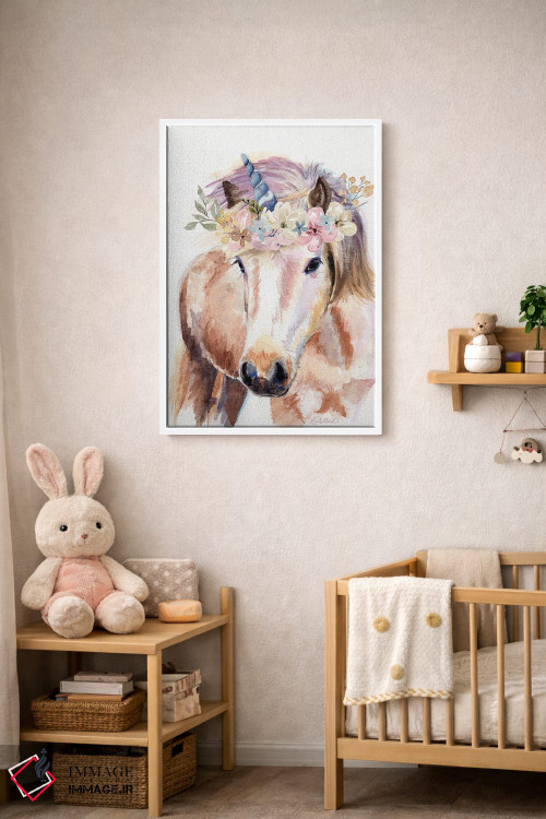 تابلو دکوراتیو تک شاخ با گل ها اثر جنیفر رداستریک - D3W