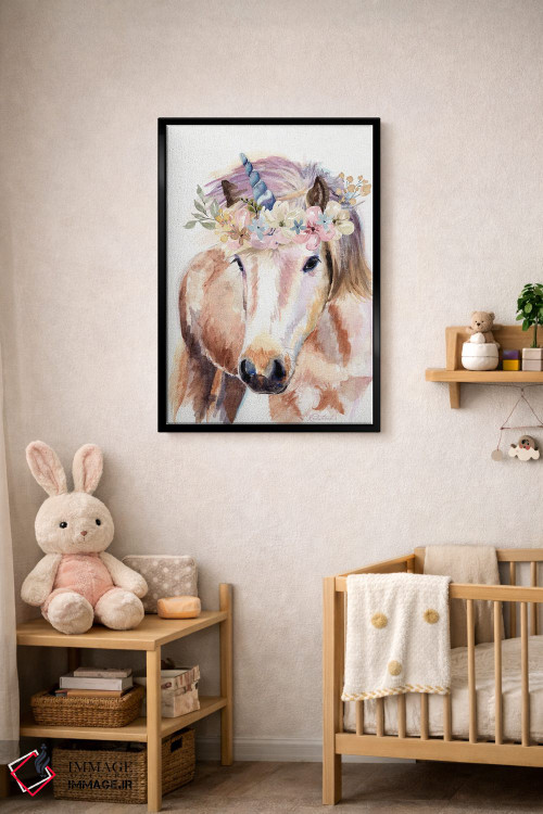 تابلو دکوراتیو تک شاخ با گل ها اثر جنیفر رداستریک - D6B