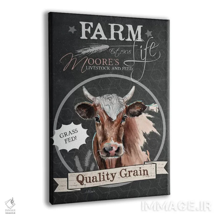 تابلو مدرن دانه با کیفیت اثر جنیفر رداستریک - نمای پرسپکتیو محصول