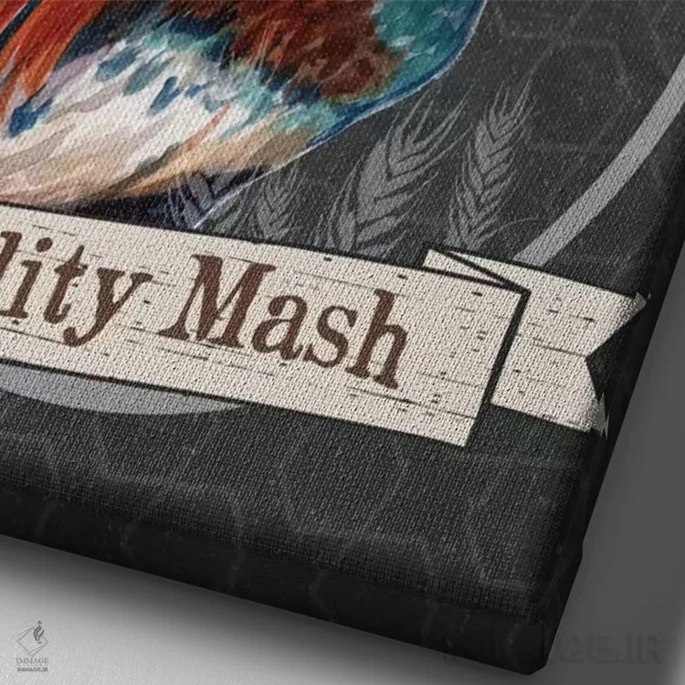 تابلو مدرن خوراک دام با کیفیت اثر جنیفر رداستریک - نمای نزدیک بافت بوم