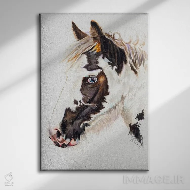 تابلو دکوراتیو کره مایه کولی اثر جنیفر رداستریک - نمای روبهرو روی دیوار