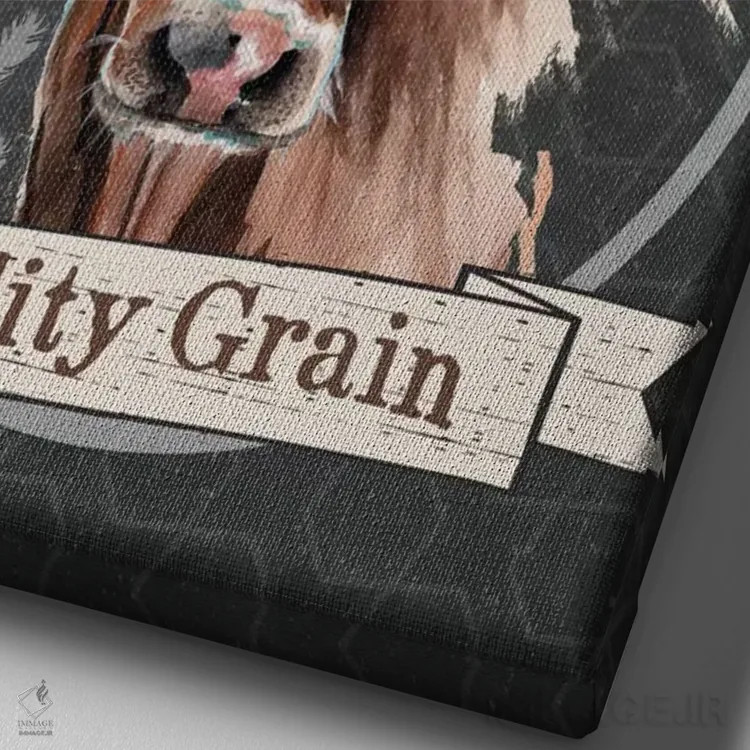 تابلو مدرن دانه با کیفیت اثر جنیفر رداستریک - نمای نزدیک بافت بوم