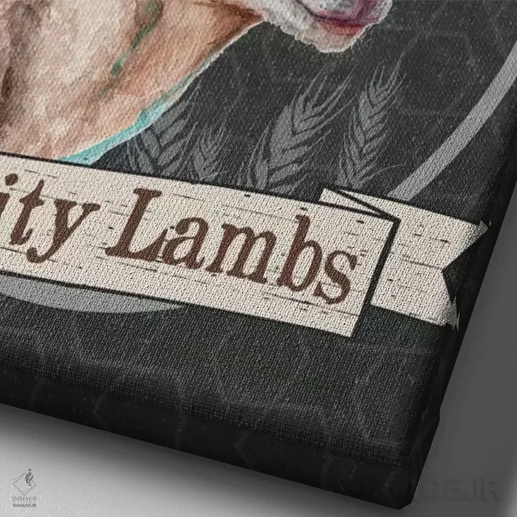 تابلو مدرن بره های با کیفیت اثر جنیفر رداستریک - نمای نزدیک بافت بوم