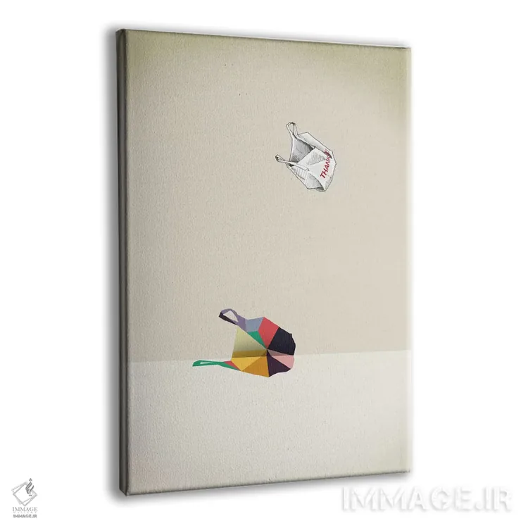 تابلو دکوراتیو تشکر با سایه متحرک اثر جیسون رتلیف - نمای پرسپکتیو محصول