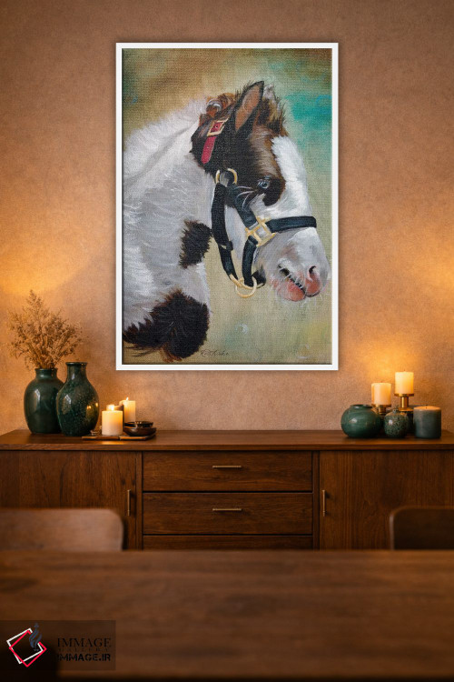 تابلو دکوراتیو کره اسب کولی اثر جنیفر رداستریک - D1W