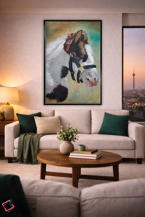 تابلو دکوراتیو کره اسب کولی اثر جنیفر رداستریک - D3B