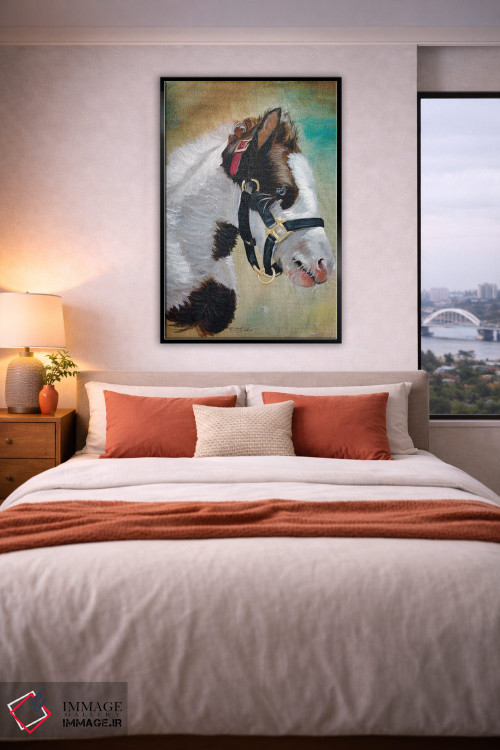 تابلو دکوراتیو کره اسب کولی اثر جنیفر رداستریک - D4B