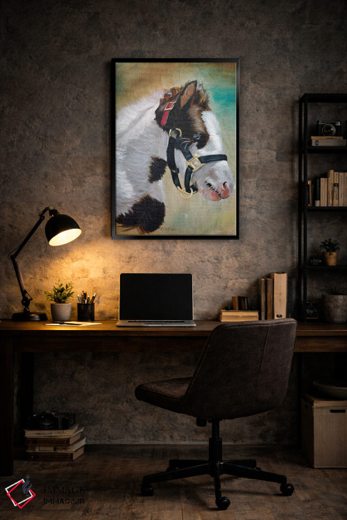 تابلو دکوراتیو کره اسب کولی اثر جنیفر رداستریک - D5B