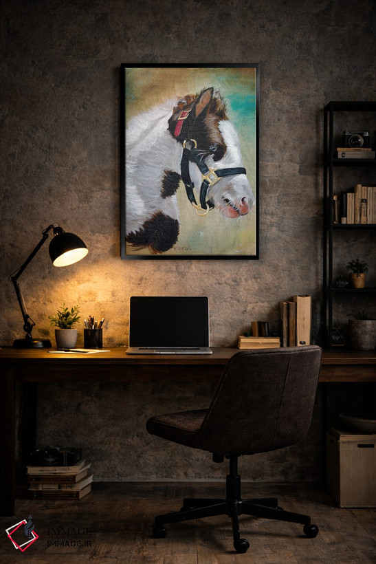 تابلو دکوراتیو کره اسب کولی اثر جنیفر رداستریک - D5B