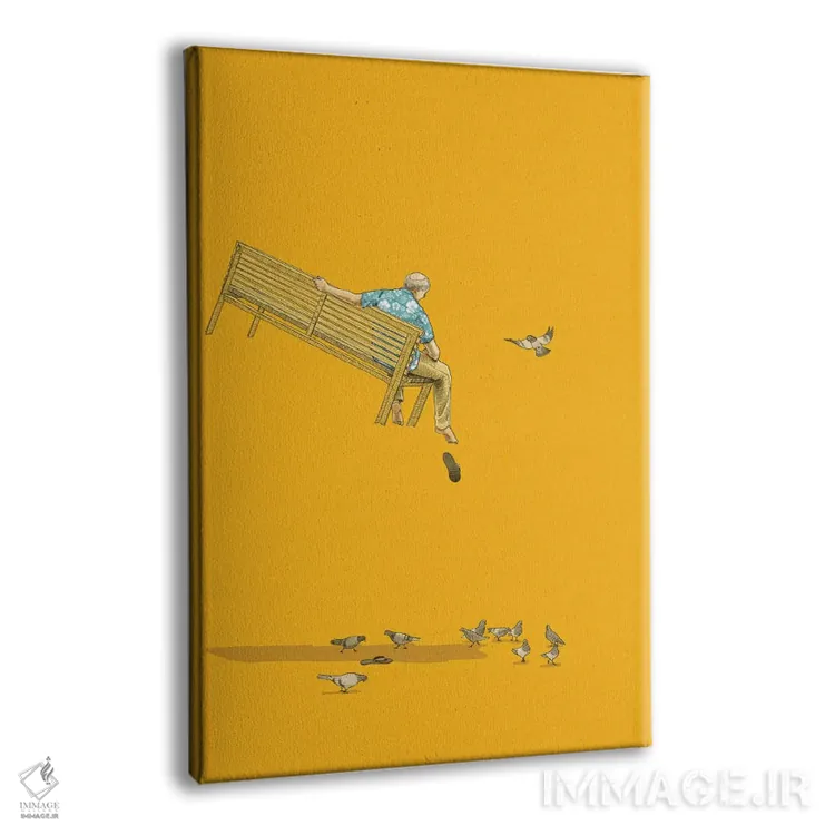 تابلو دکوراتیو شناور با کبوترها اثر جیسون رتلیف - نمای پرسپکتیو محصول