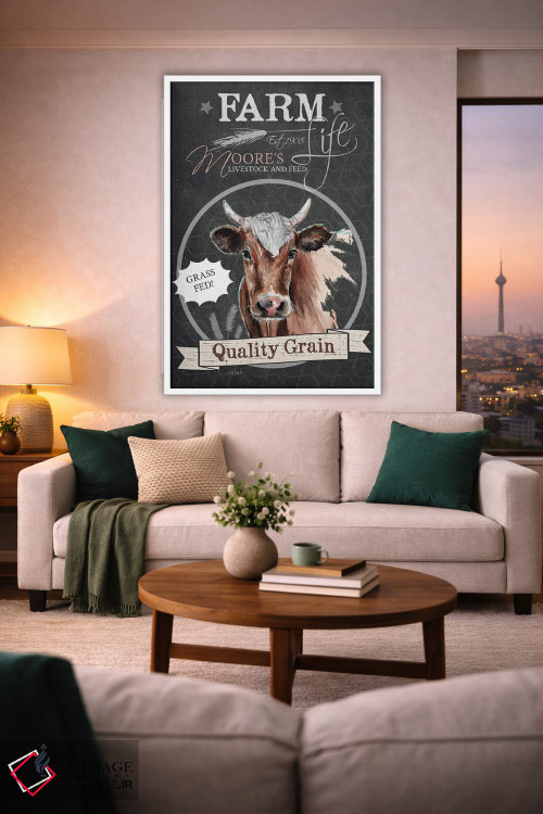 تابلو مدرن دانه با کیفیت اثر جنیفر رداستریک - D1W